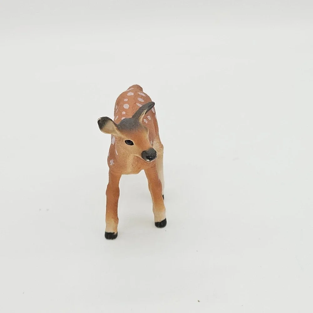 Schleich Fawn Figurine Unisex Small Brown White Spotted Woodland Animal 2023